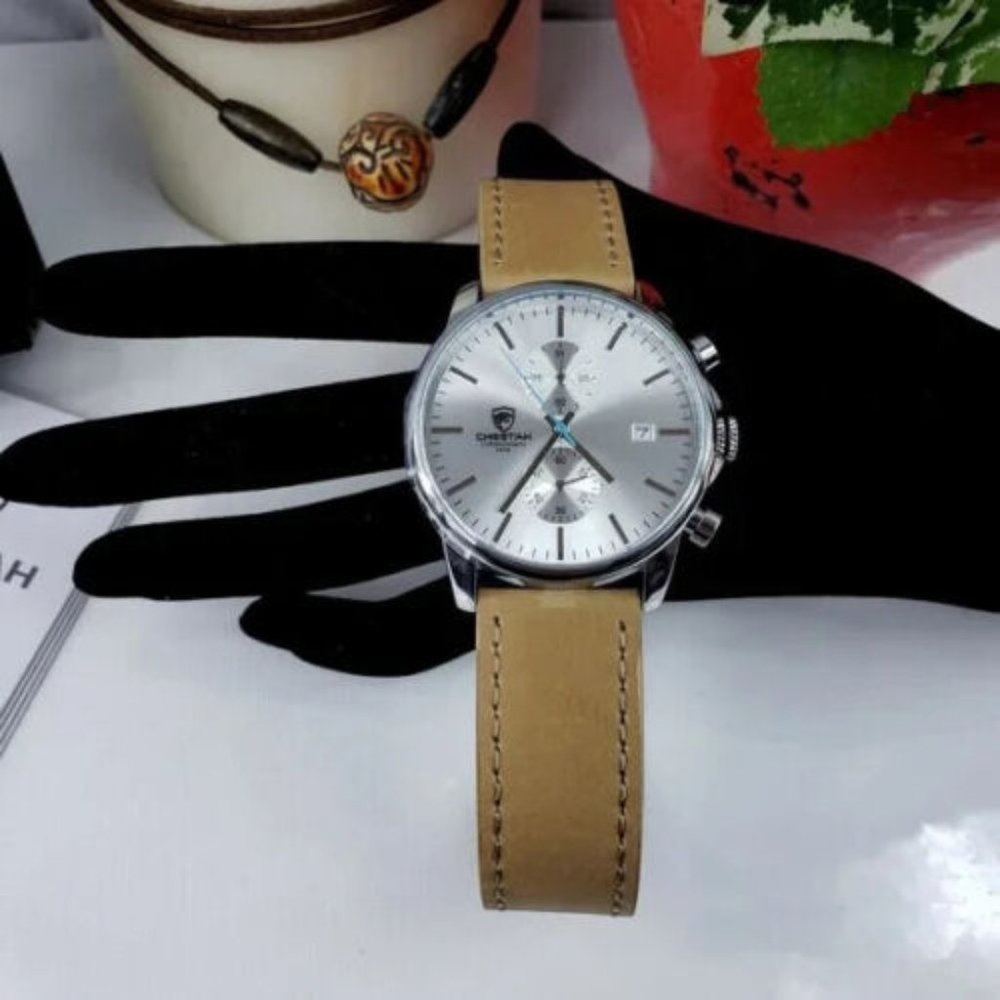 2021 Men's Watch CHEETAH Chronograph Brand Fashion Quartz Waterproof Leather NEW